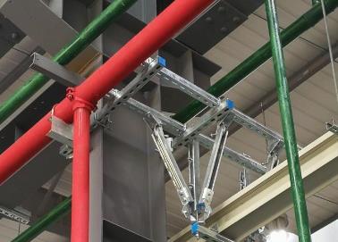 北湖该抗震支架的整体式支吊架结构协调性好